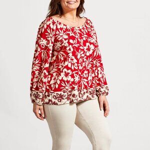 Plus Size Floral Tunic